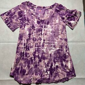 Pink Lotus purple tie dye t-shirt size medium